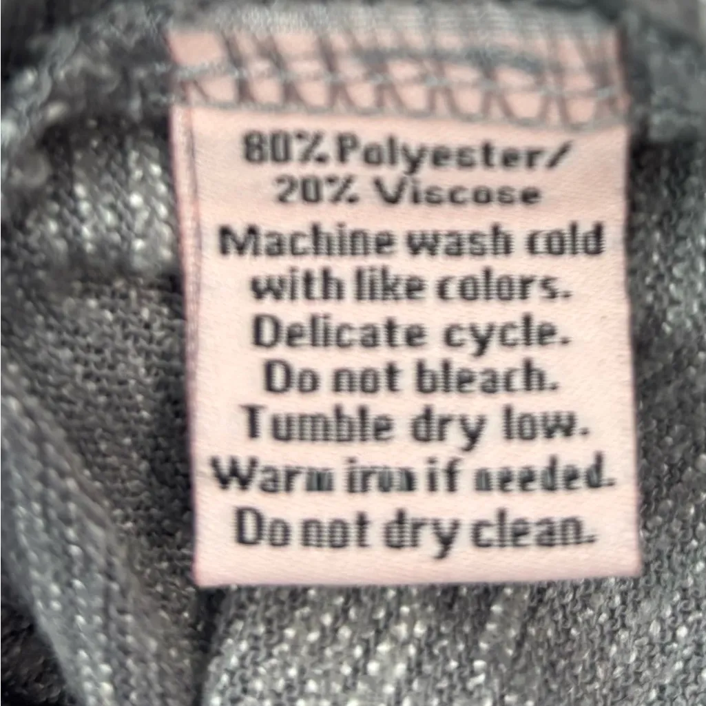 Juicy Couture S Babydoll Stretch Gray Scoop Neck Long Top - Image 10