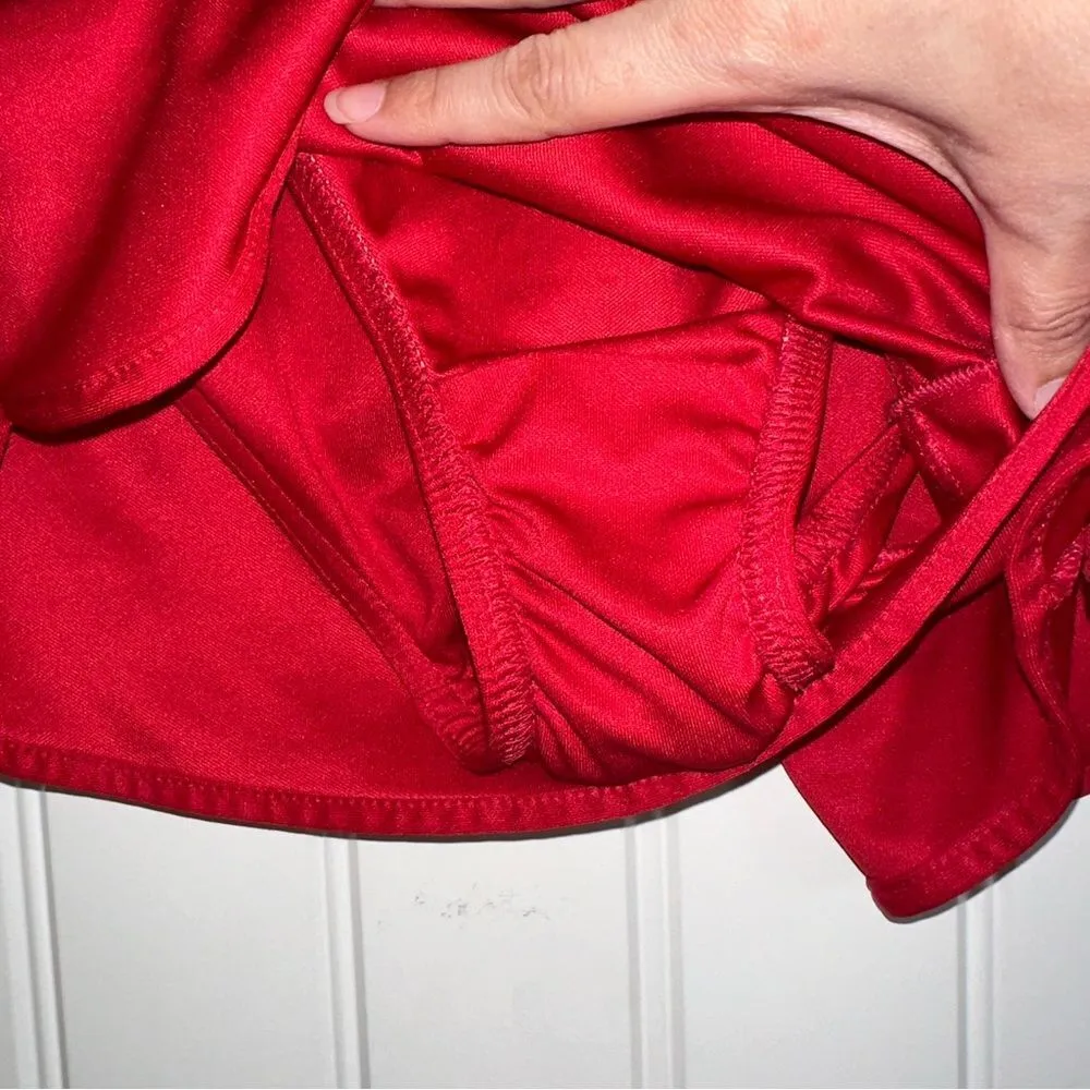 Augusta sportswear moisture management red shorts with inner brief women M - Image 5