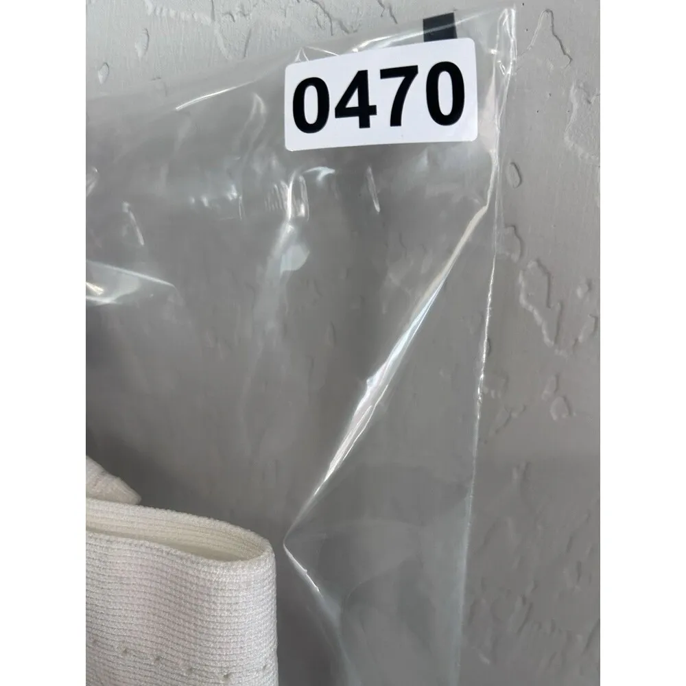 Cushnie et Ochs White Sleeveless Dress Size Large Fit & Flare Knit Midi Designer - Image 12