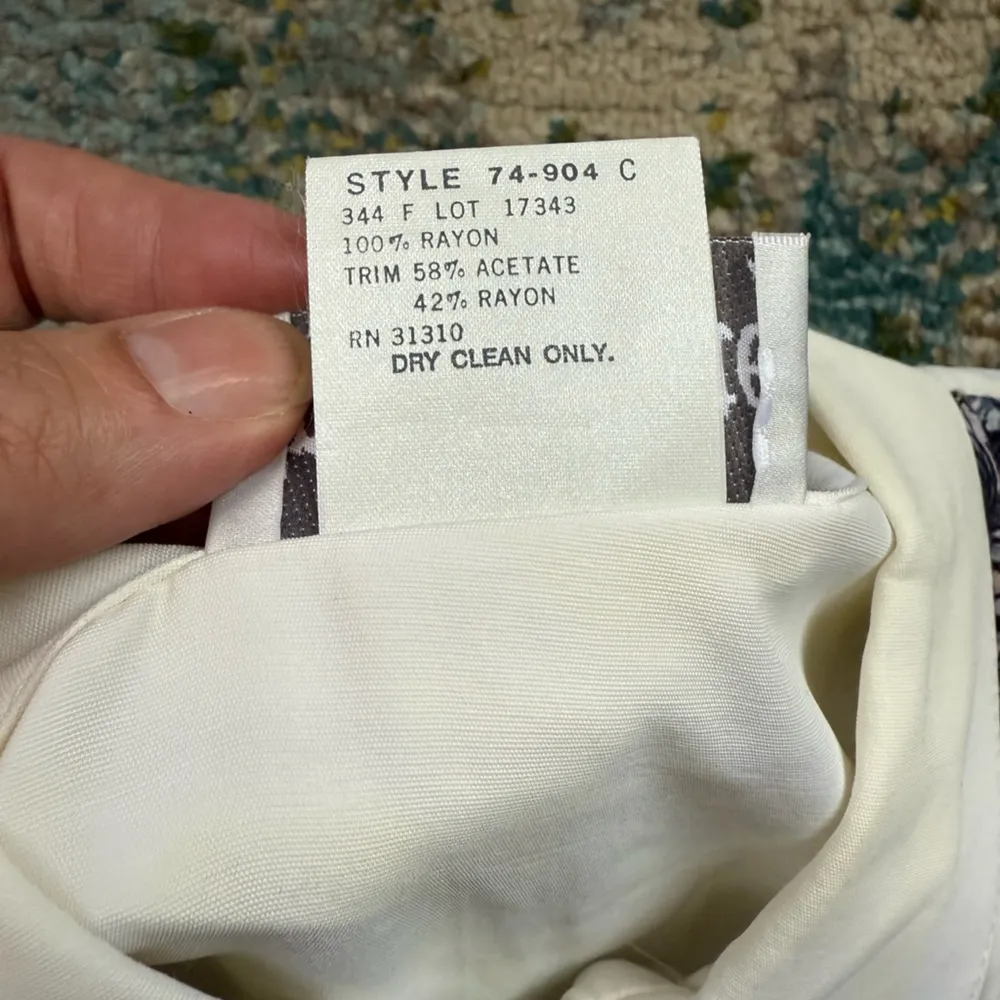 Vintage Trés Paquette Byer CA animal print vest blouse, size large White - Image 16