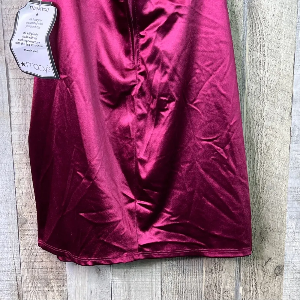 Crystal Dolls Sleeveless Short Sheath Size 9 Jr. Burgundy Party Cocktail Dress - Image 8