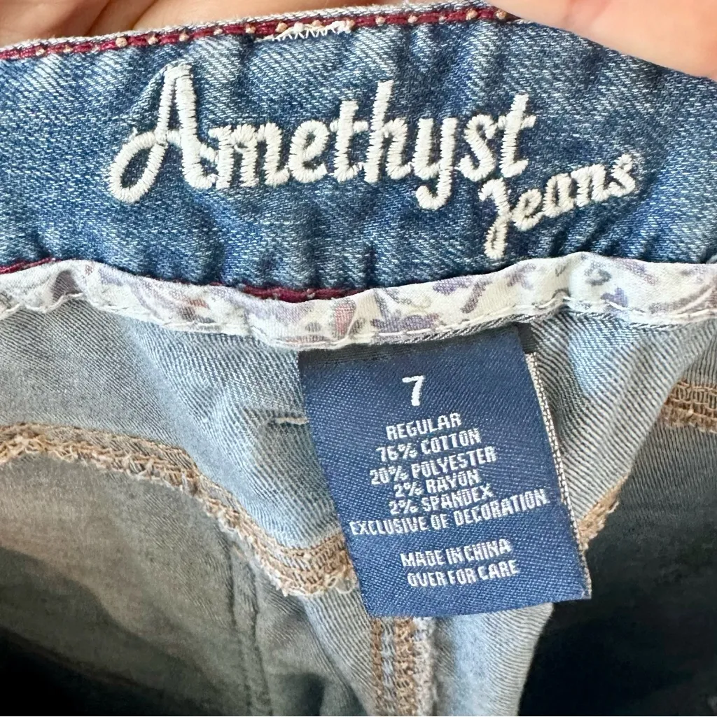 Amethyst Jeans Women's Blue Bootcut Flare Jeans - Size: 7 - Image 2