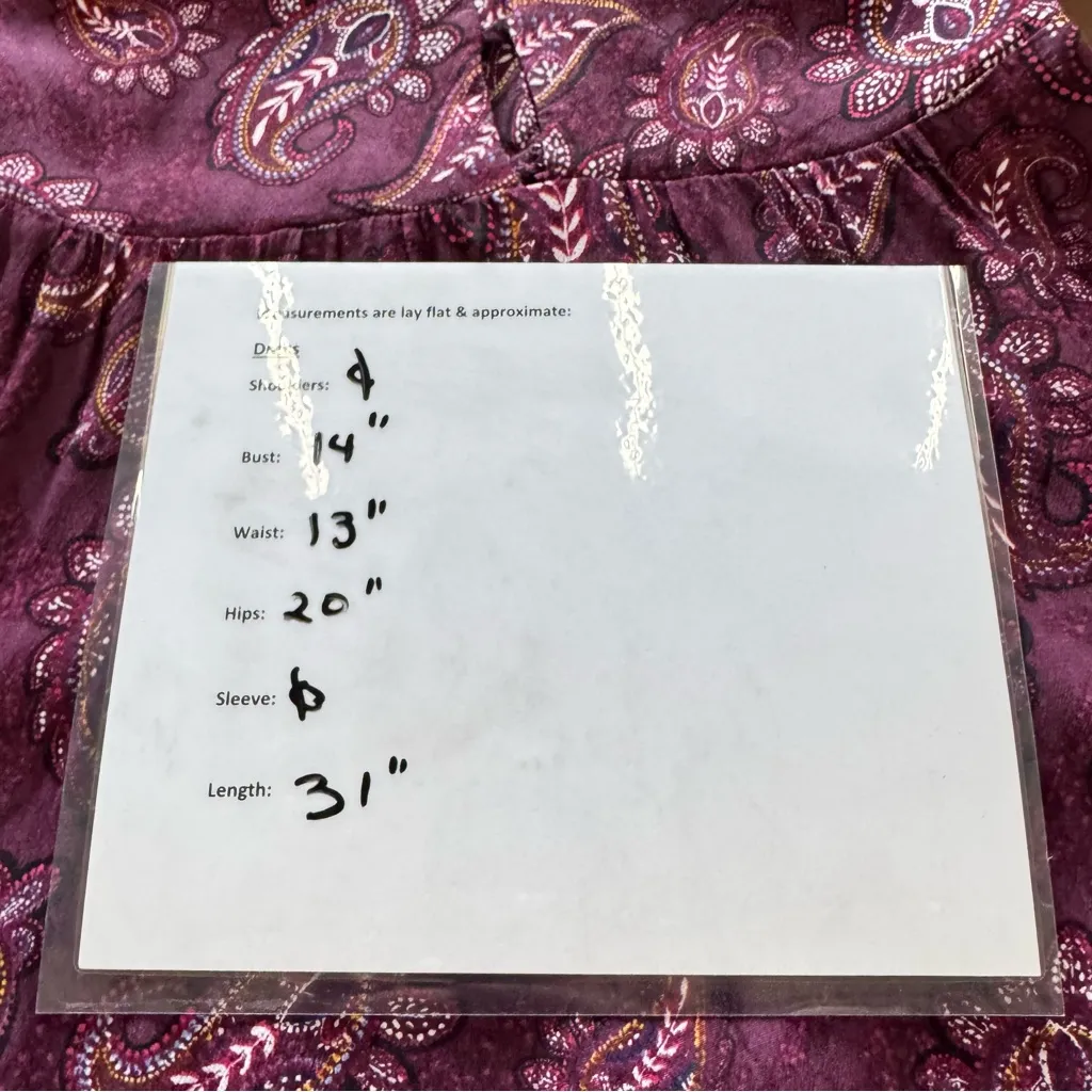 Forever 21 Burgundy Paisley Lace-Up Mini Dress | Boho Festival | Size S - Image 11