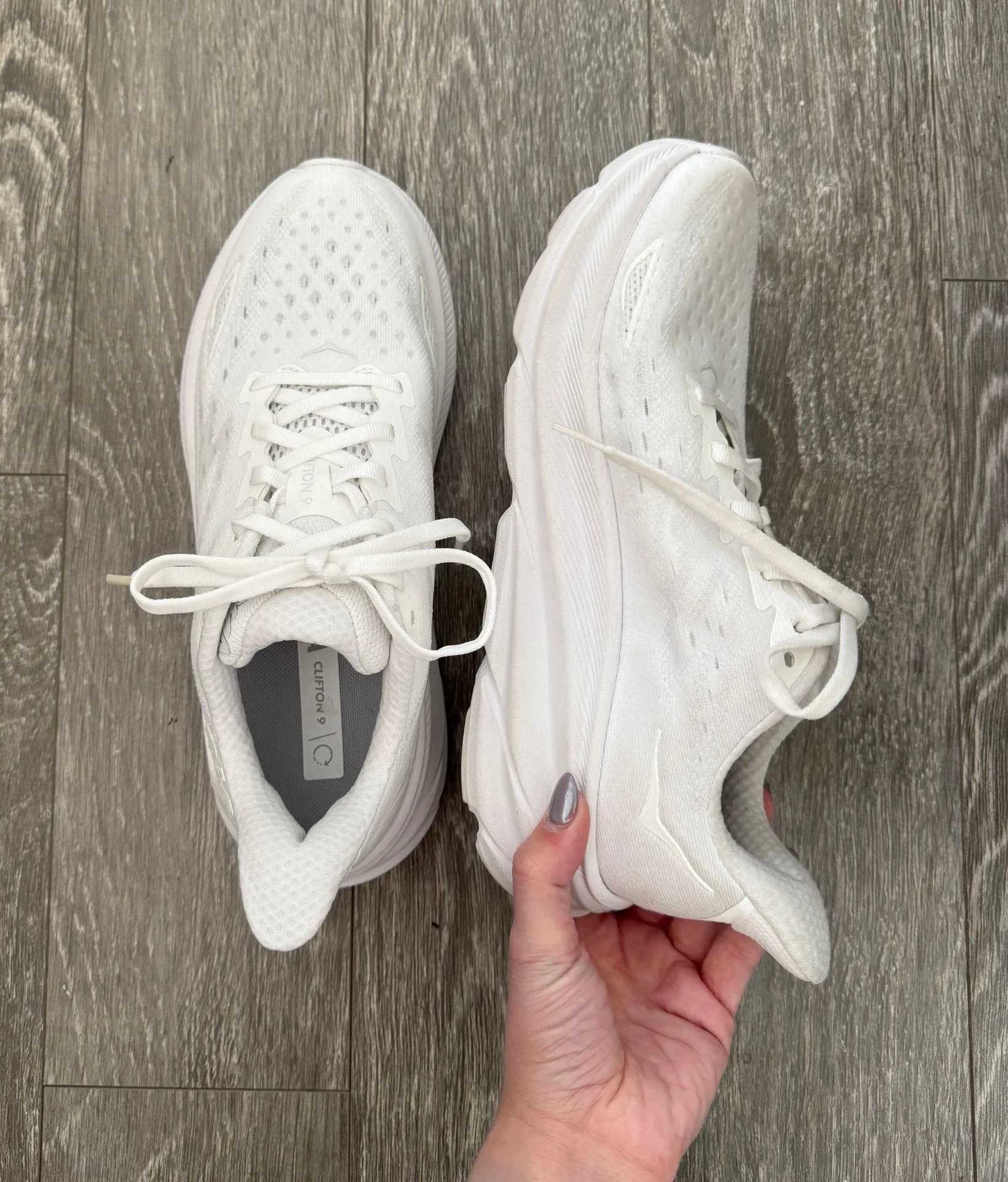 Clifton 9 White Sneakers 8 - Image 7