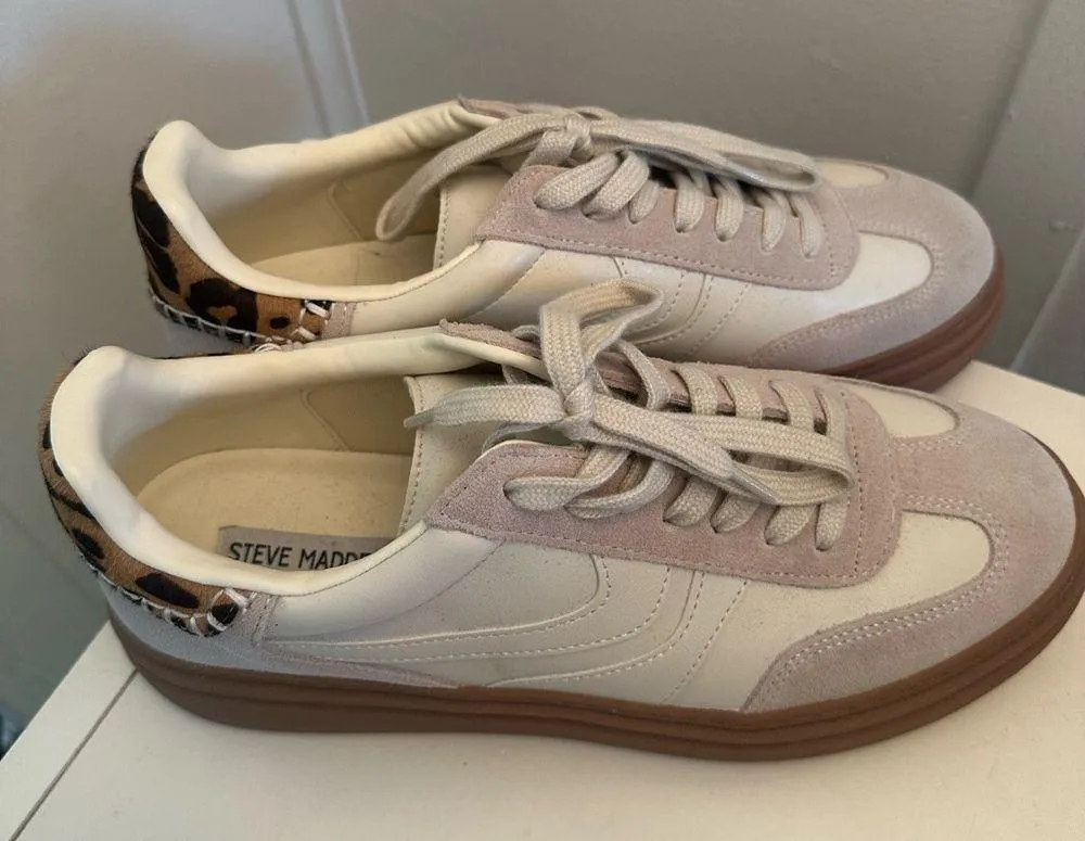 Steve Madden Dodge Bone Sneakers Womens 10 Multi - Image 2