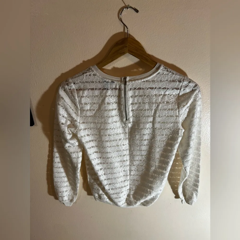 Ann Taylo Cardigan Sweater MP Women's Black Cotton/ Poly Lace Long Sleeve‎ Zipp - Image 7