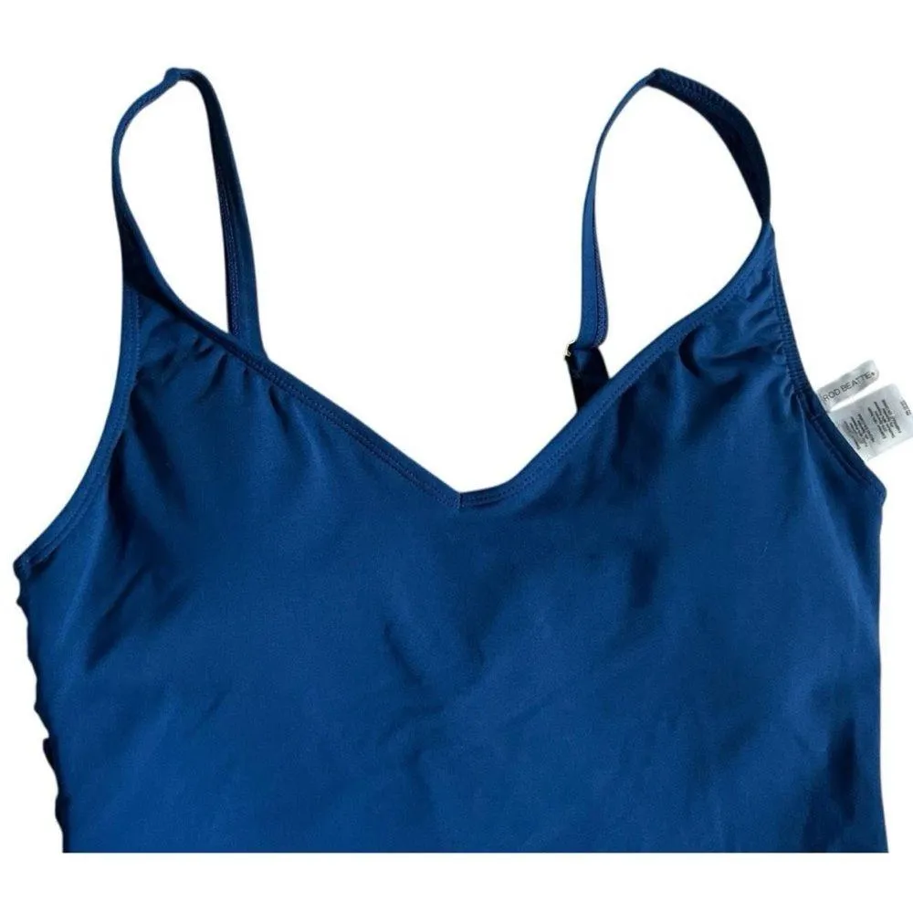 Bleu Rod Beattie Blue Ruched Tie Front Sleeveless Bikini - Image 6