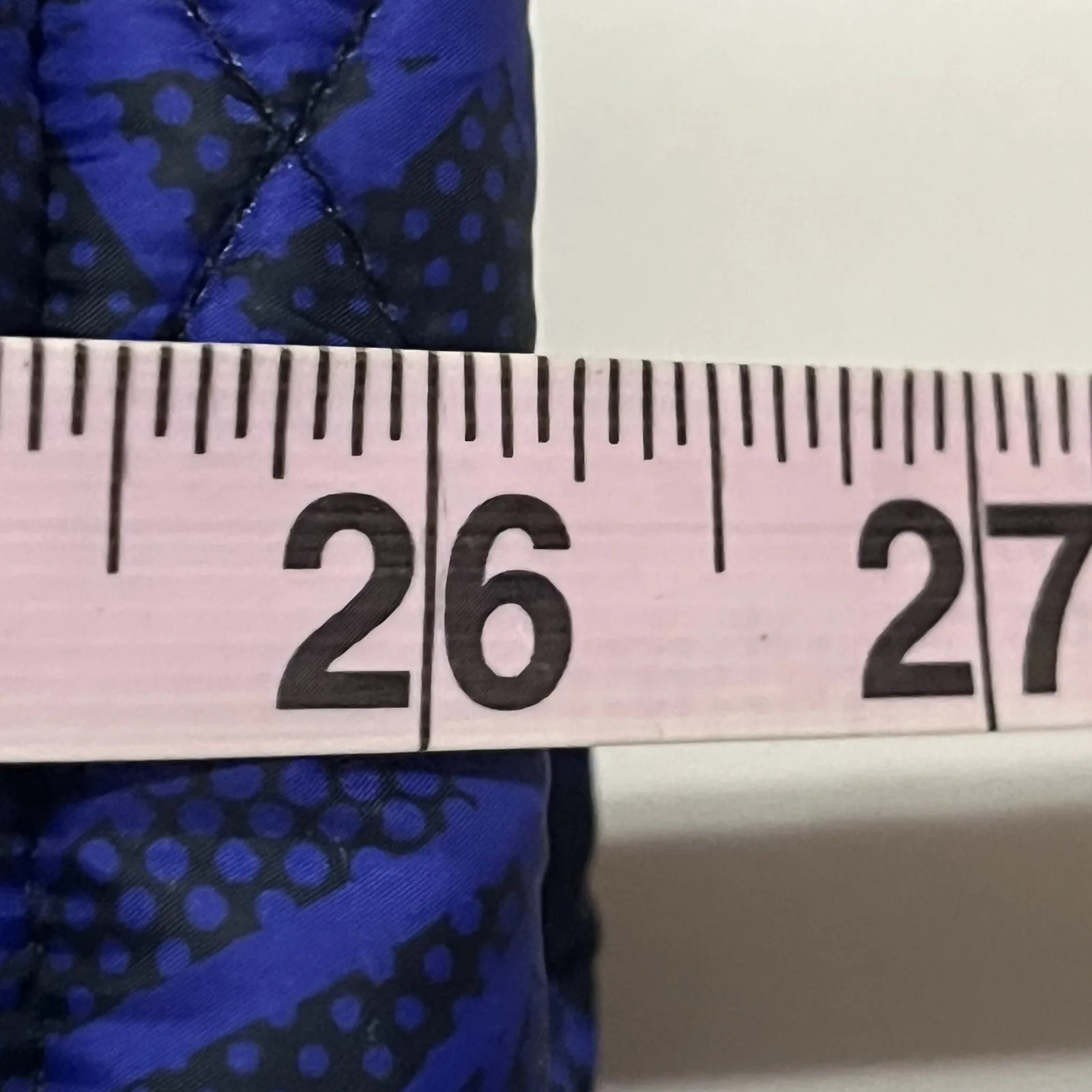 Tek Gear Puffer Vest Women's Size Large Quilted Full Zip Blue/Purple & Black - Image 4