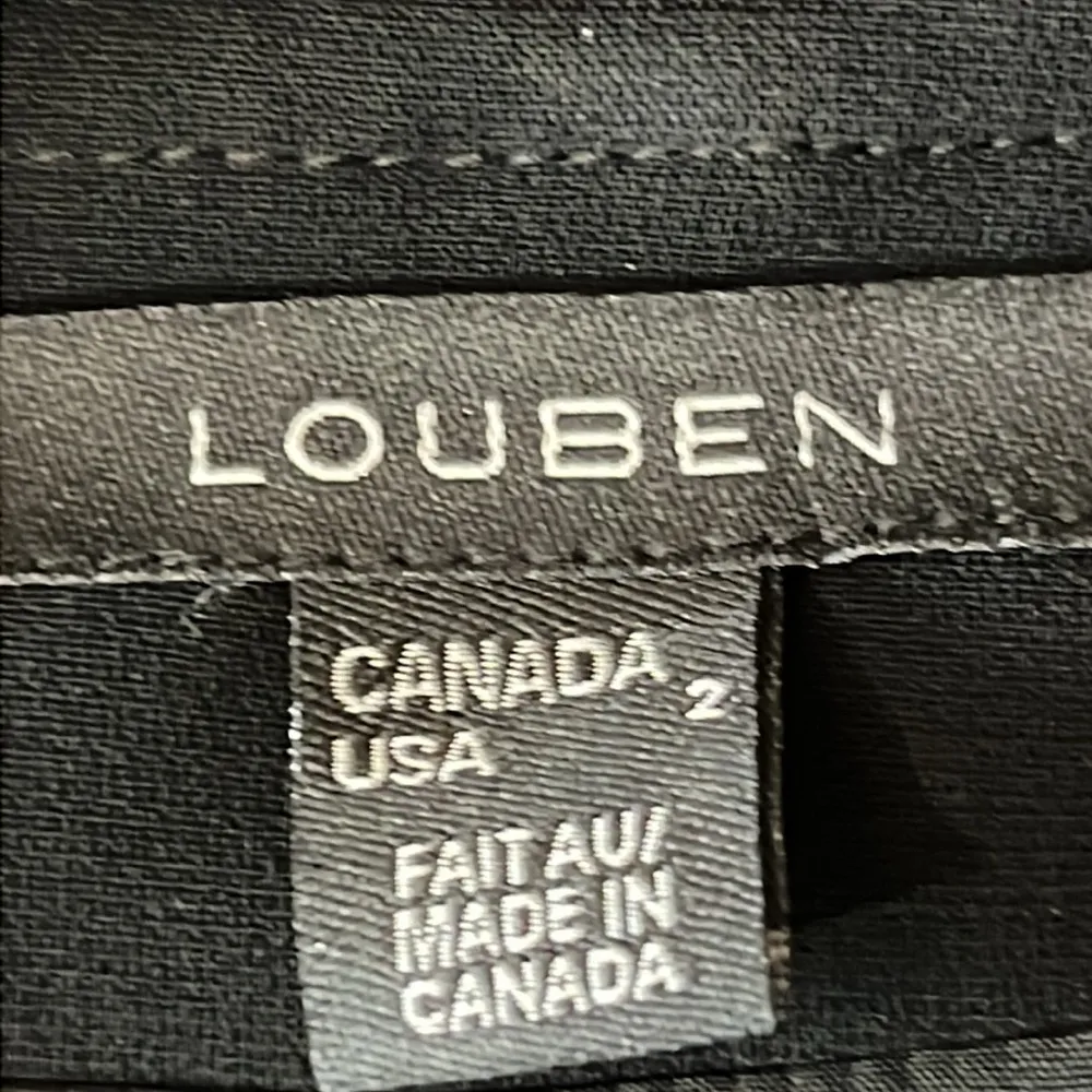 LOUBEN Zippers Jacket Blazer Black Size 2 - Image 6