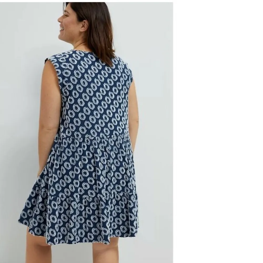 Anthropologie Maeve Lisanne Textured Babydoll Dress - Image 3