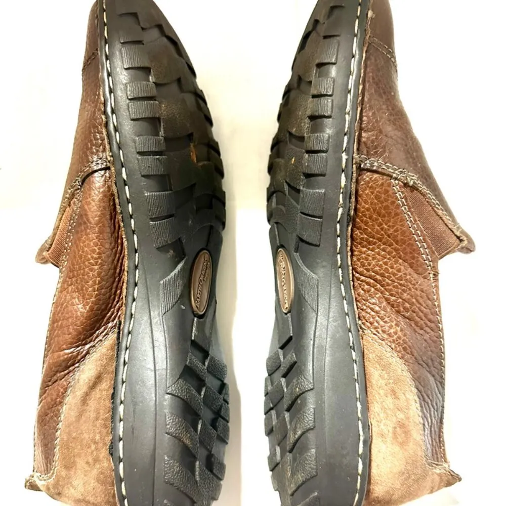 Earth Origins Women’s Brown Leather Loafers Slip On Shoes 7.5 M - Image 4