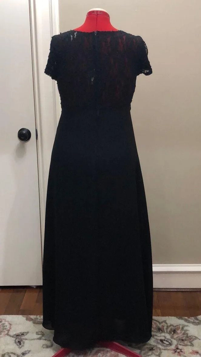 Vintage Black Formal Dress Size XL - Image 5