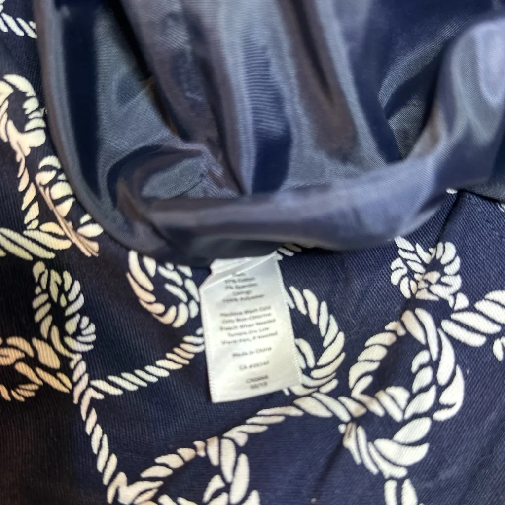 Talbots Nautical Rope‎ Skirt Pockets Navy Blue Women’s Size 14 Classic Coastal - Image 6