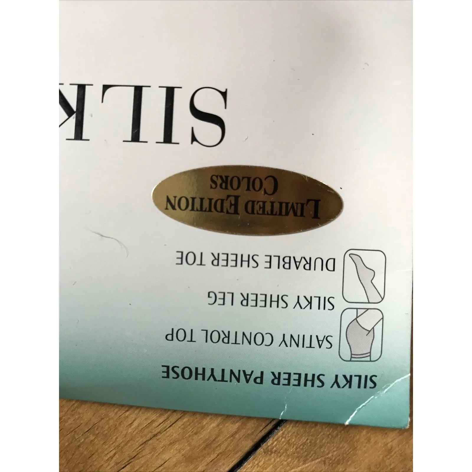 sheer caress pantyhose limited edition average soft gray‎ new - Image 2