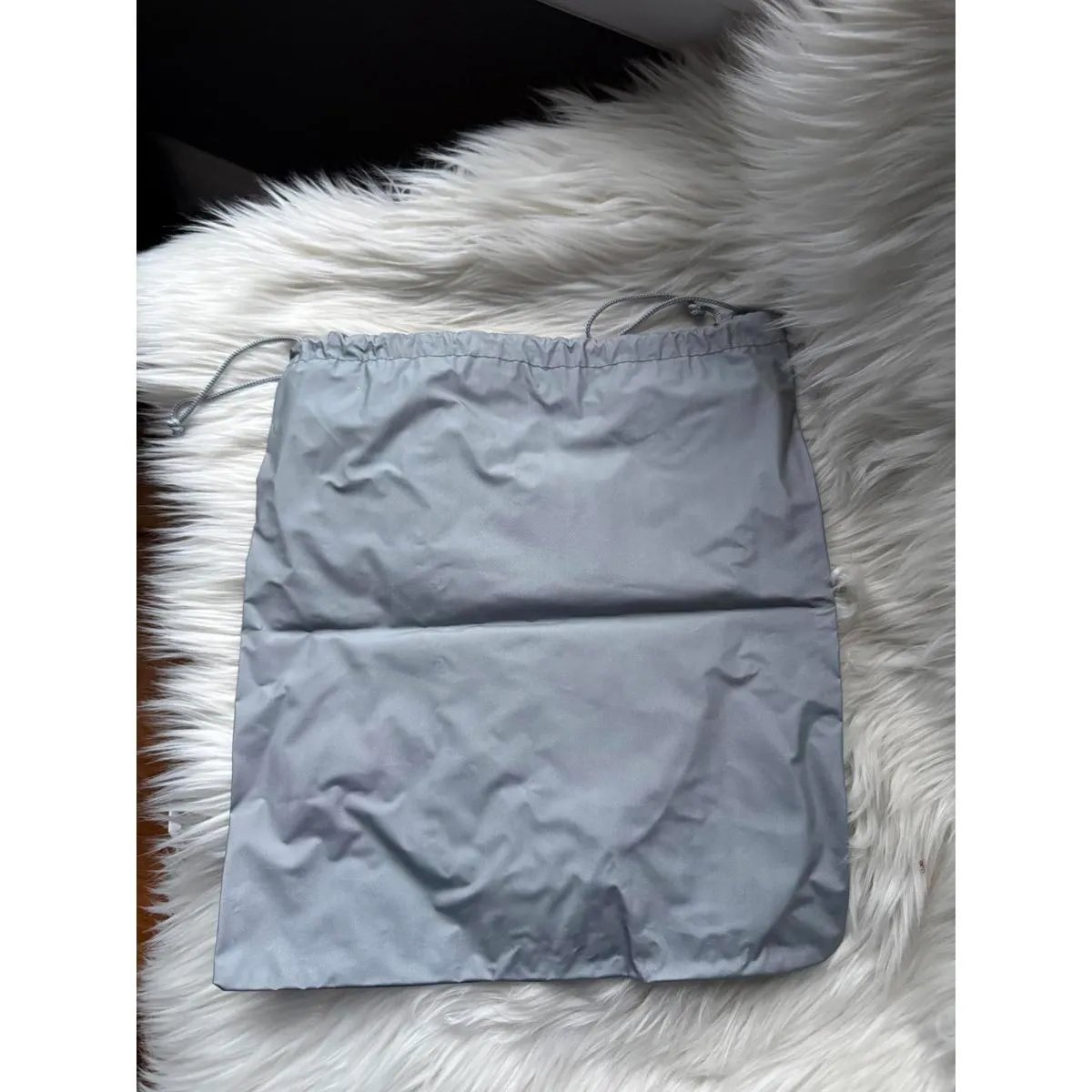 Prada  Gray Dust Bag with Red Logo - Image 2