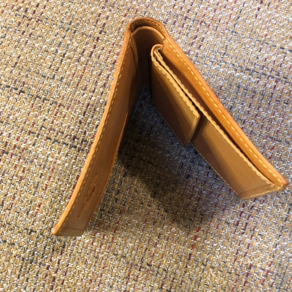 ETRO Milano Red Paisley NWOB Coated Canvas Vachetta Bifold Wallet - Image 13