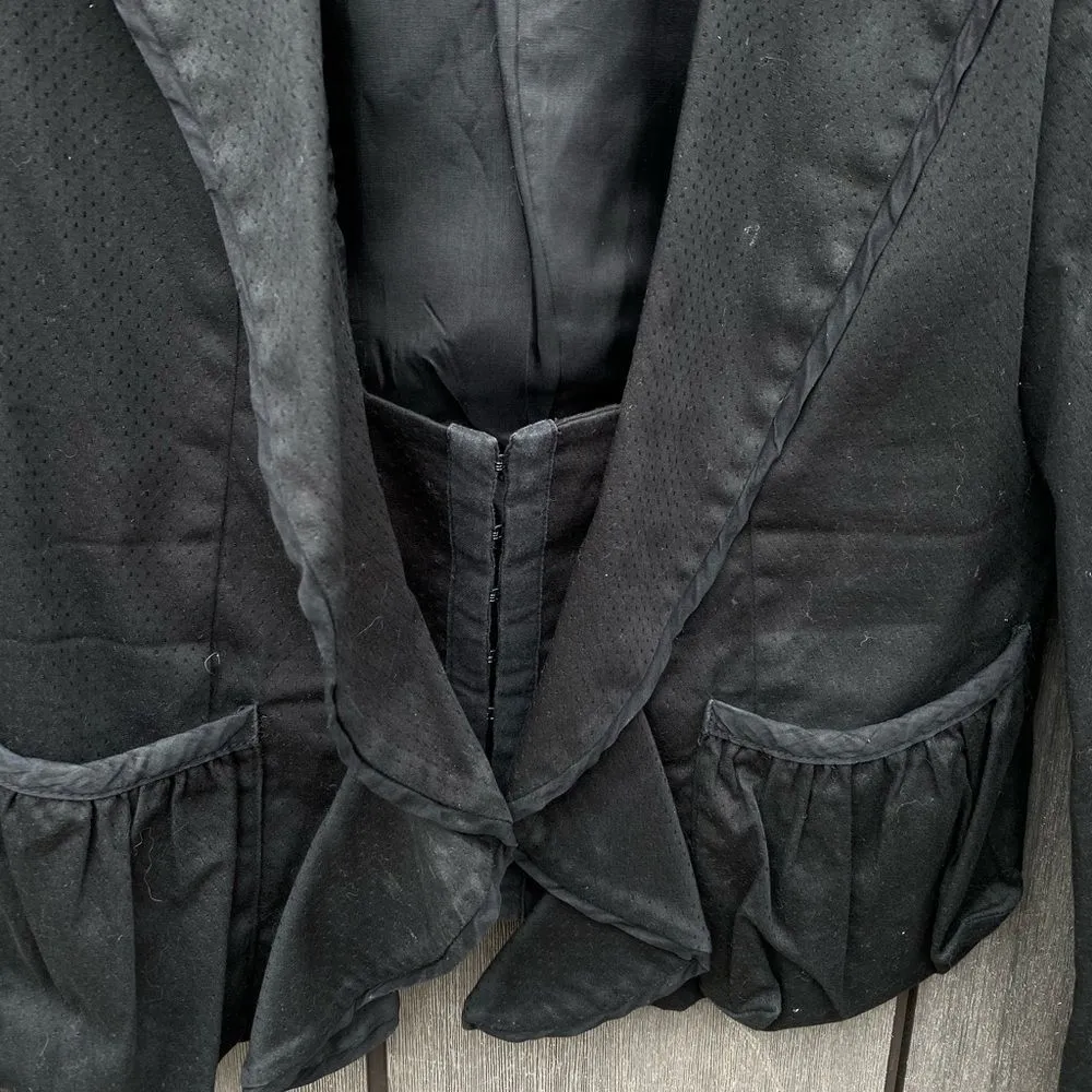 Heart‎ Moon Star Black Blazer Size L - Image 2