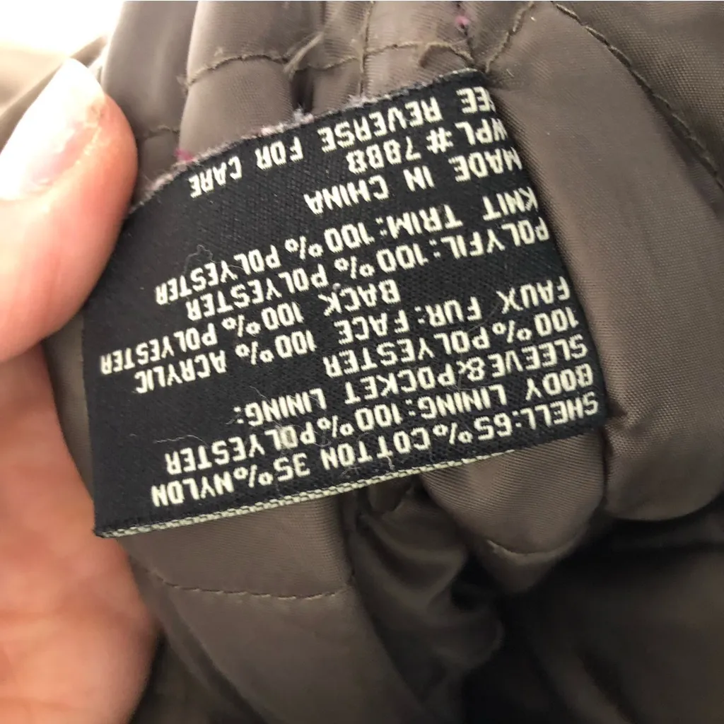 Miss Sixty Olive Green Utility Puffer Jacket Size M - Image 9