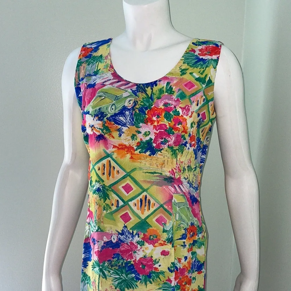 Jams World Vintage Tropical Floral Hawaiian mini dress - Image 2