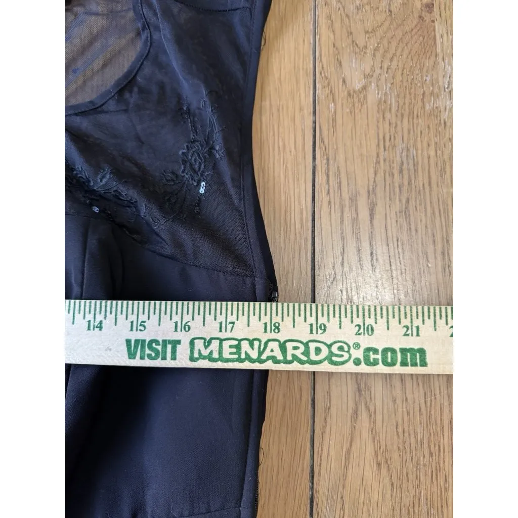 Torrid Women Size 14 Black Babydoll Dress Keyhole Sheer Mesh Top Lightweight - Image 5