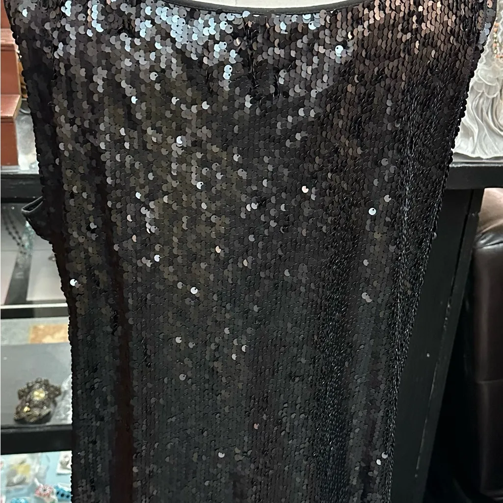 Doncaster sz 3x black sequin top - Image 4