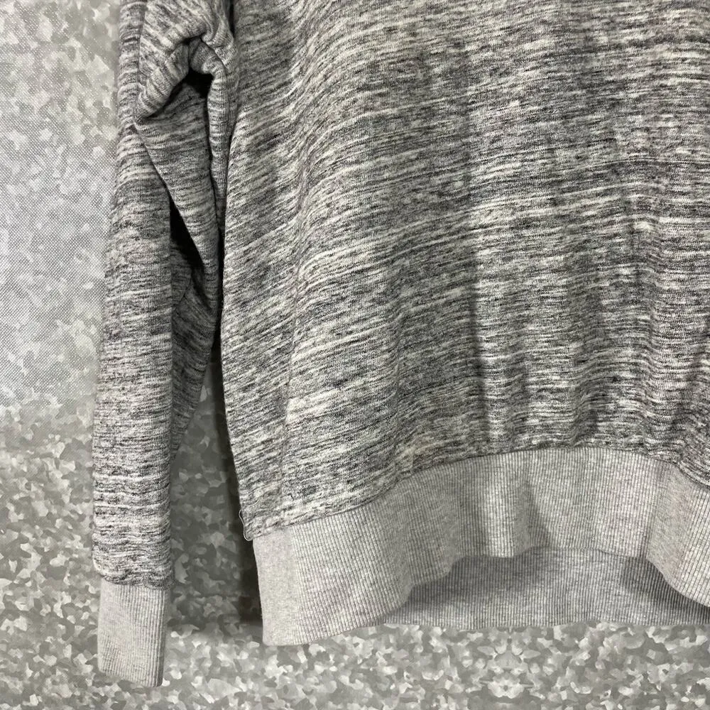 Torrid Gray Lace Up Cropped Hoodie Sweatshirt - Size 0 (12/Large) - Long Sleeves - Image 4