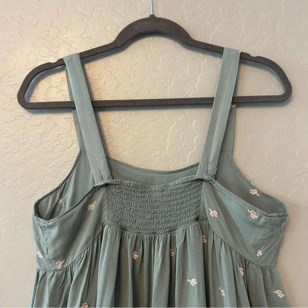 Copper Key sage green sleeveless dress with cactus print size large - Image 12