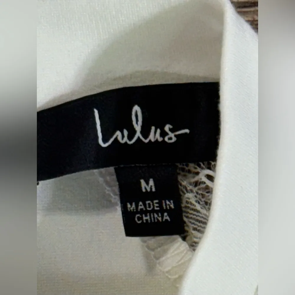 Lulu’s Ivory Lace Jumpsuit White Size M - Image 7