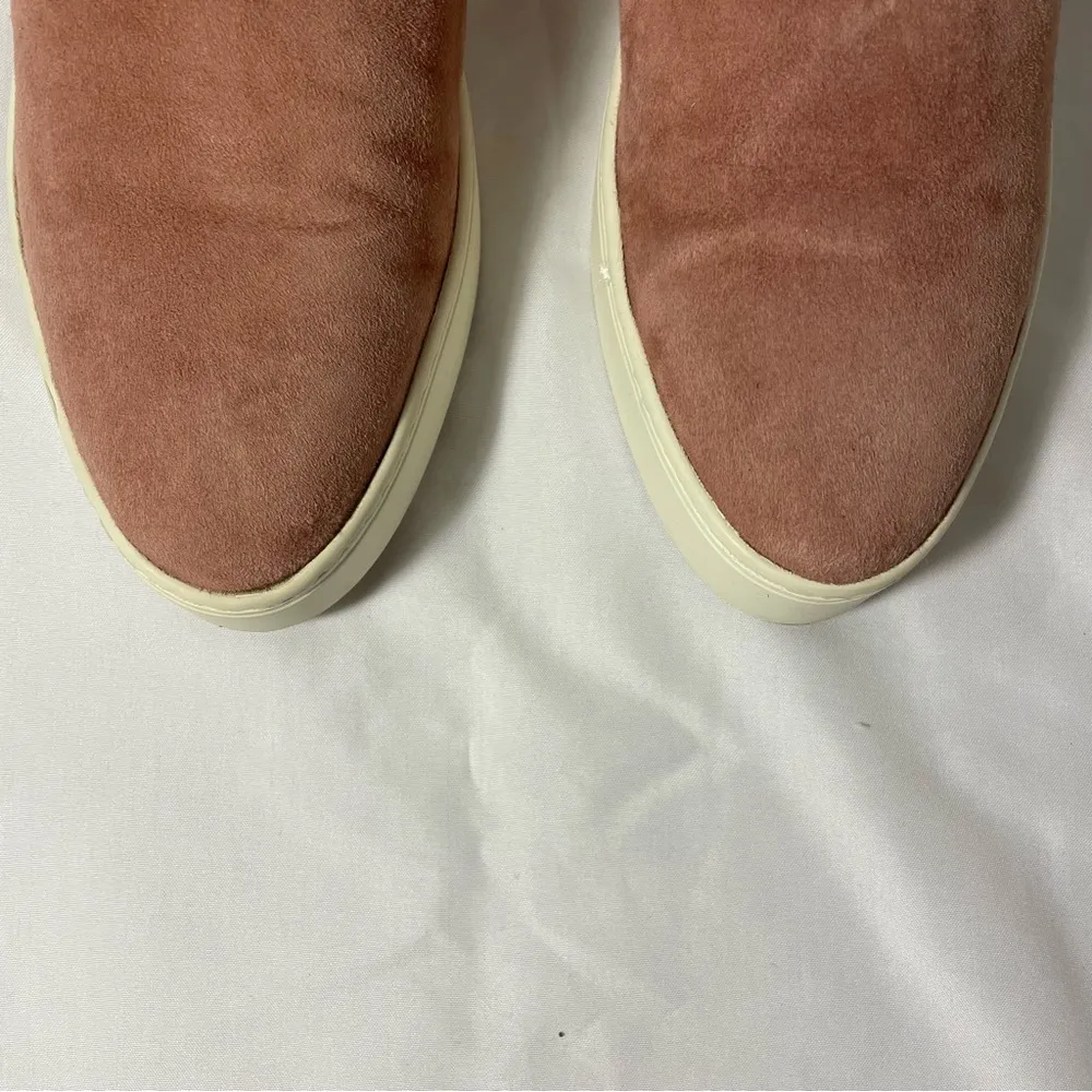 Vince Garvey Suede Slip-On Sneakers, Size US 6, Antique Rose, Suede/Leather, EUC - Image 7