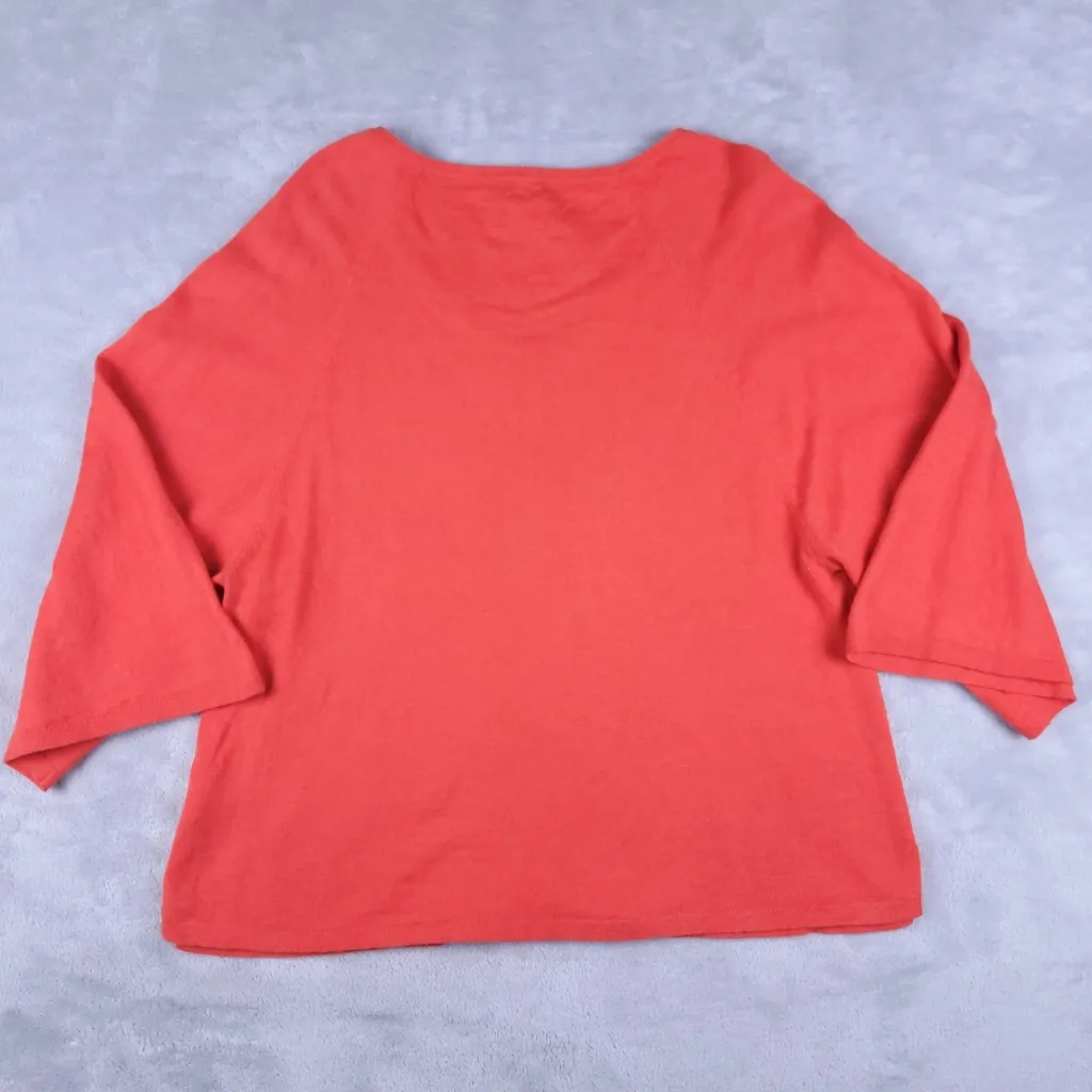 Anthropologie Moth Eastward V-Neck Pullover Cashmere Blend Red Size M Medium - Image 11