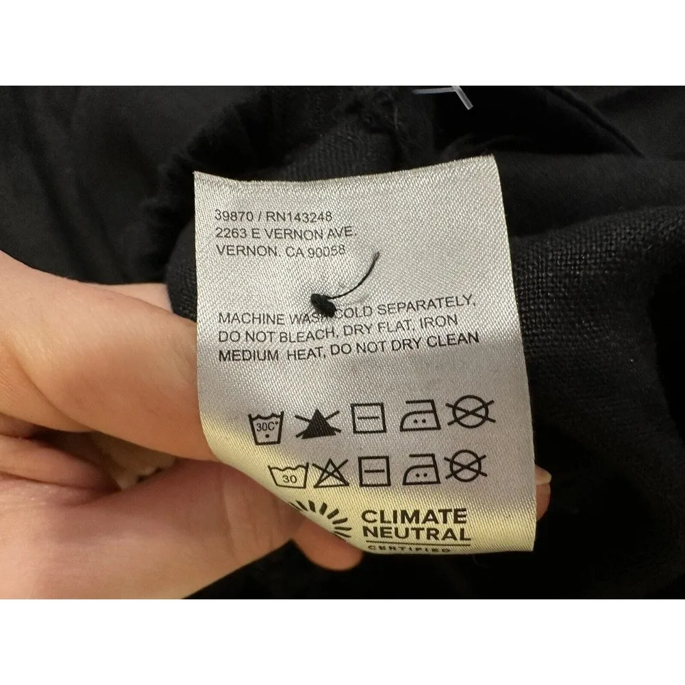 Reformation Autumn Black Linen Jumpsuit 0 - Image 7