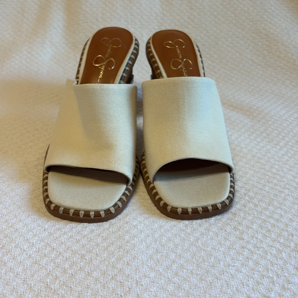 Jessica Simpson Lendrila Sandal Natural size 9.5‎ NEW - Image 3