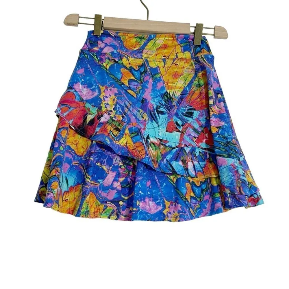 Dona Jo 1 Small Skirt Skort Colorful Abstract Athletic Tennis Pickle Ball - Image 4