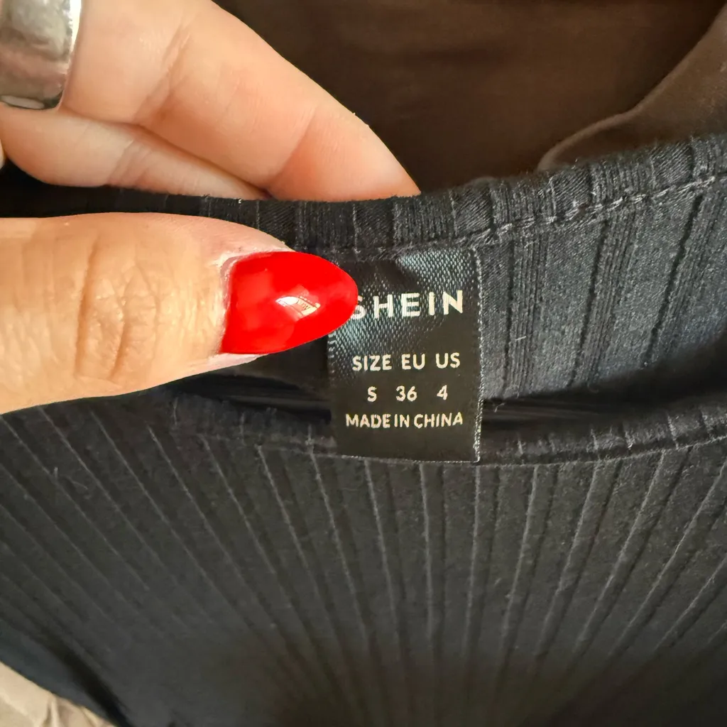 SHEIN Casual Black Midi Dress - Image 3