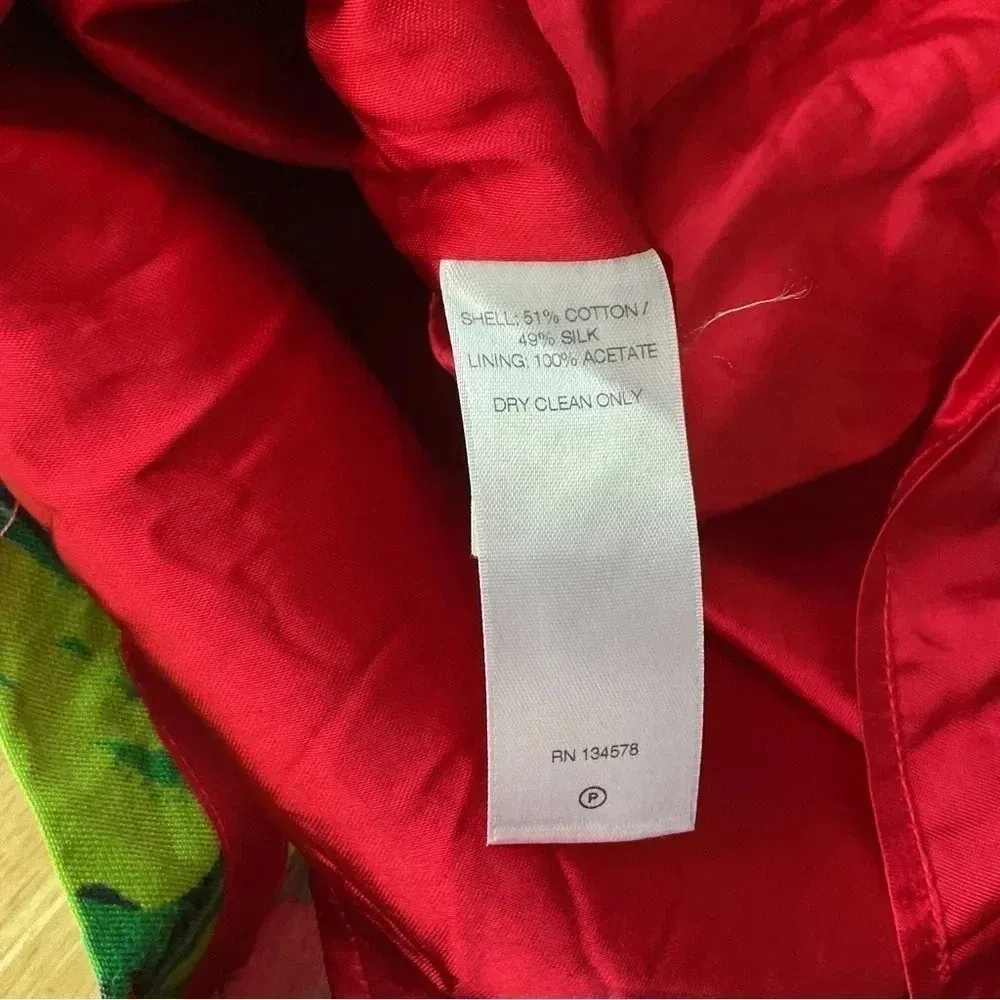 Vineyard‎ Vines Silk Blend Banana Leaf Print Skirt Size 4 - Image 4