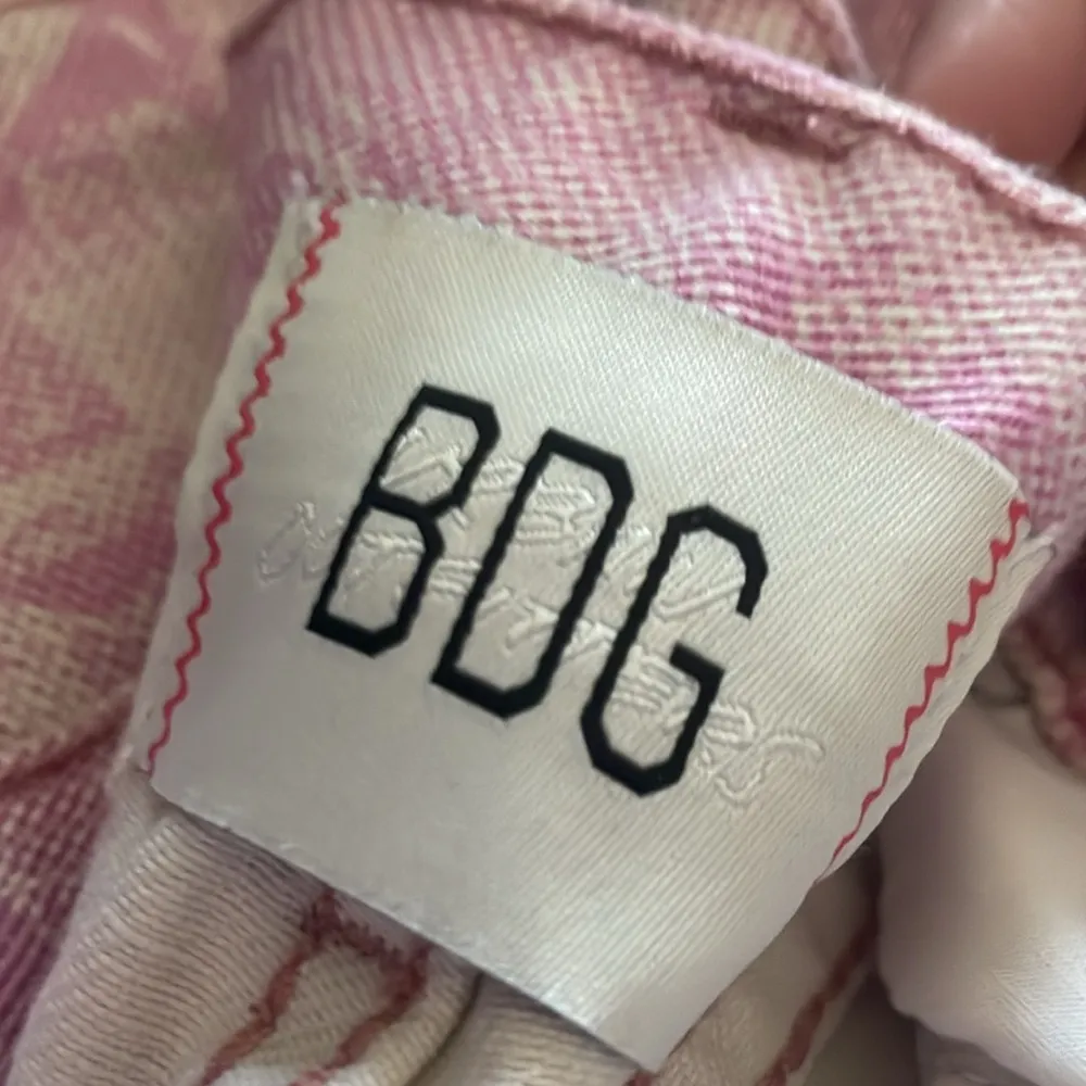 BDG High Waisted Cowboy Straight Leg Rigid Cotton Jeans Pink Rose - Image 5