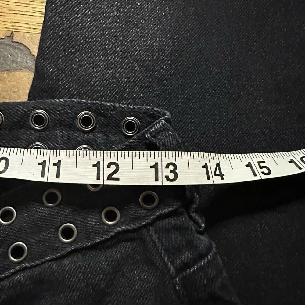 NWT One teaspoon kingpins crop black jeans studded 25 - Image 10