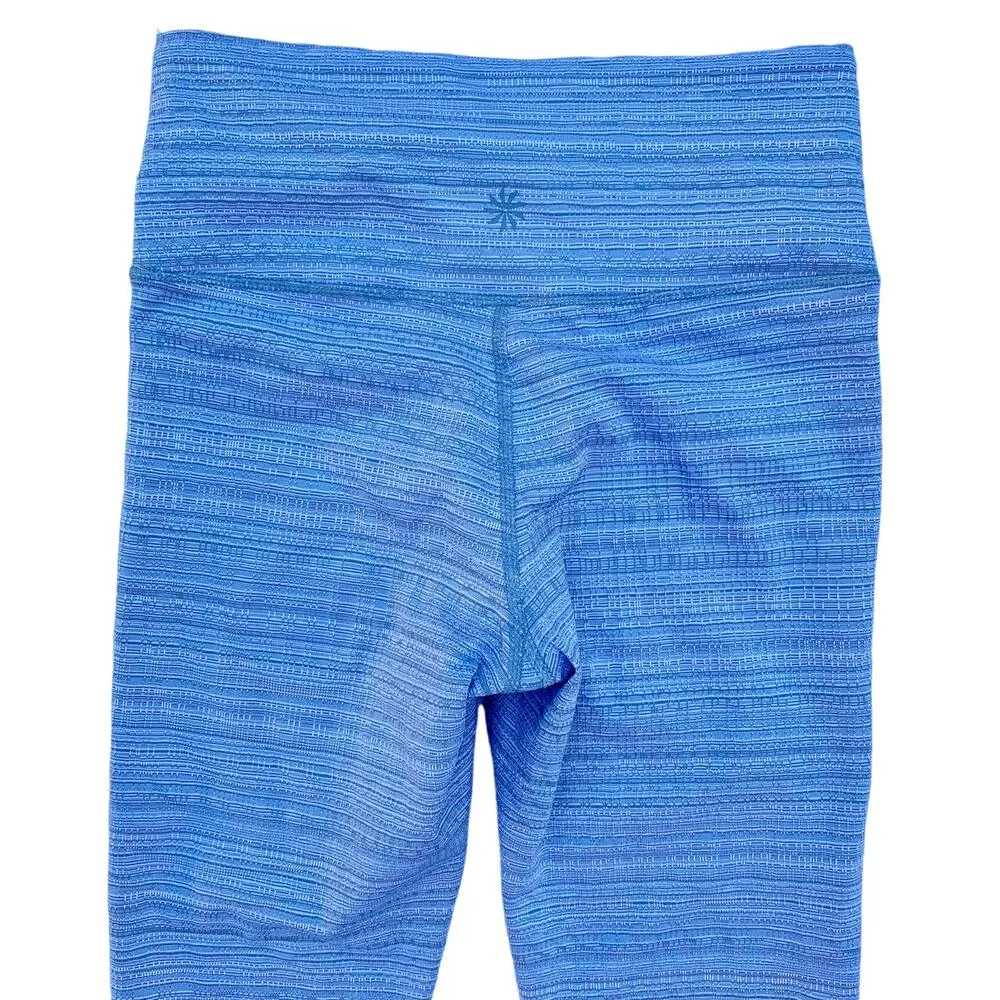 Athleta High Rise Jacquard Chaturanga 7/8 Tight Grey White Size Extra Small - Image 5