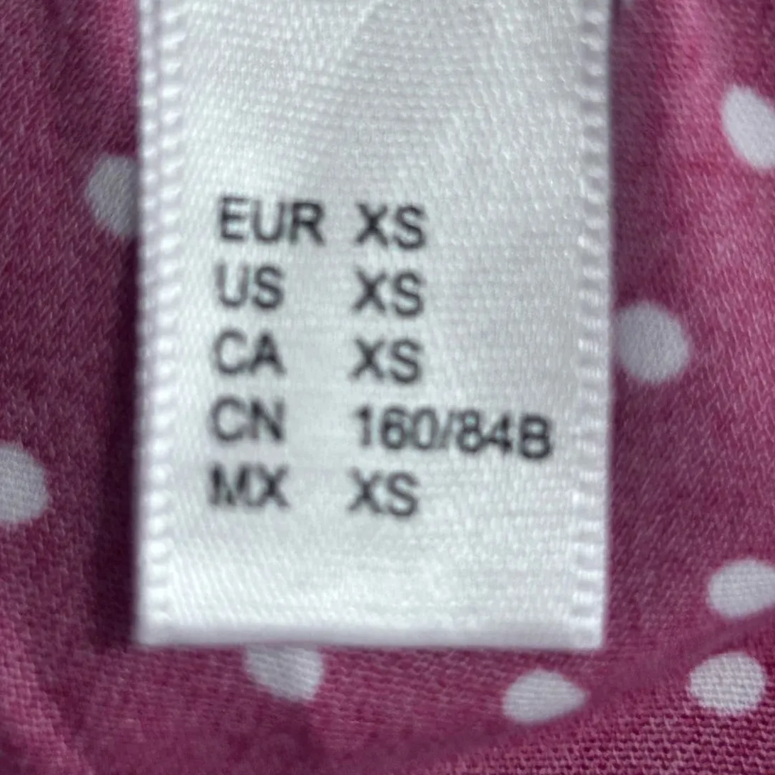 Unknown Brand Women's Red White Polka Dot Short Sleeve Dress w/Bow Size‎ XS - Image 4