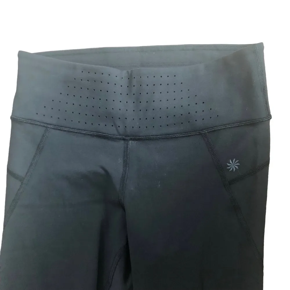 Athleta Trucool Stealth Black Laser Cut Tights/Leggings Sz. S Athleisure Active - Image 4