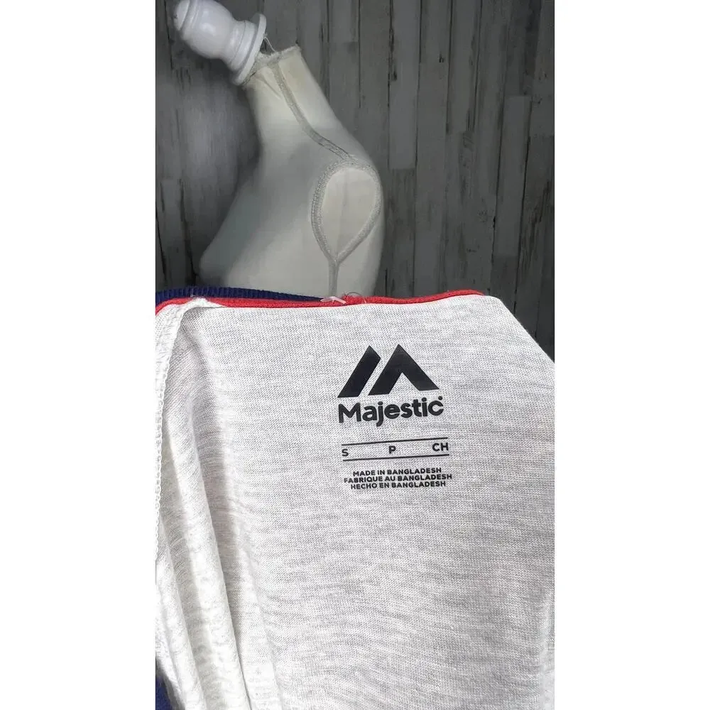 NWT Majestic Women's Washington Nationals‎ V-Neck T-Shirt Gray Size Small - Image 5