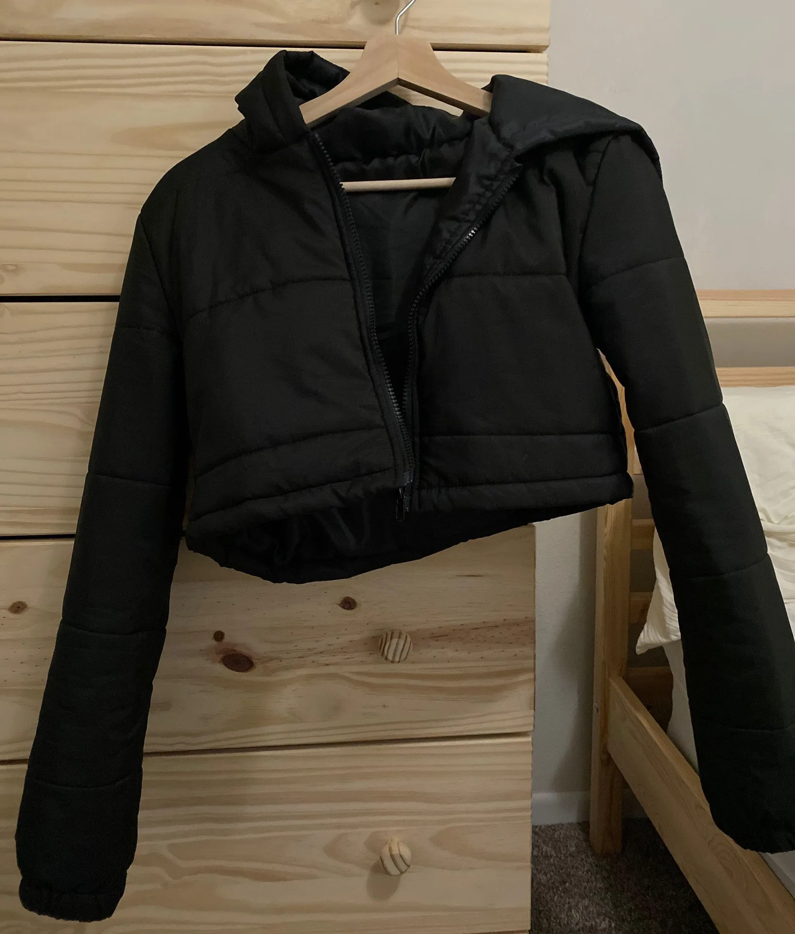 SheIn Black Puffer Jacket - Image 2