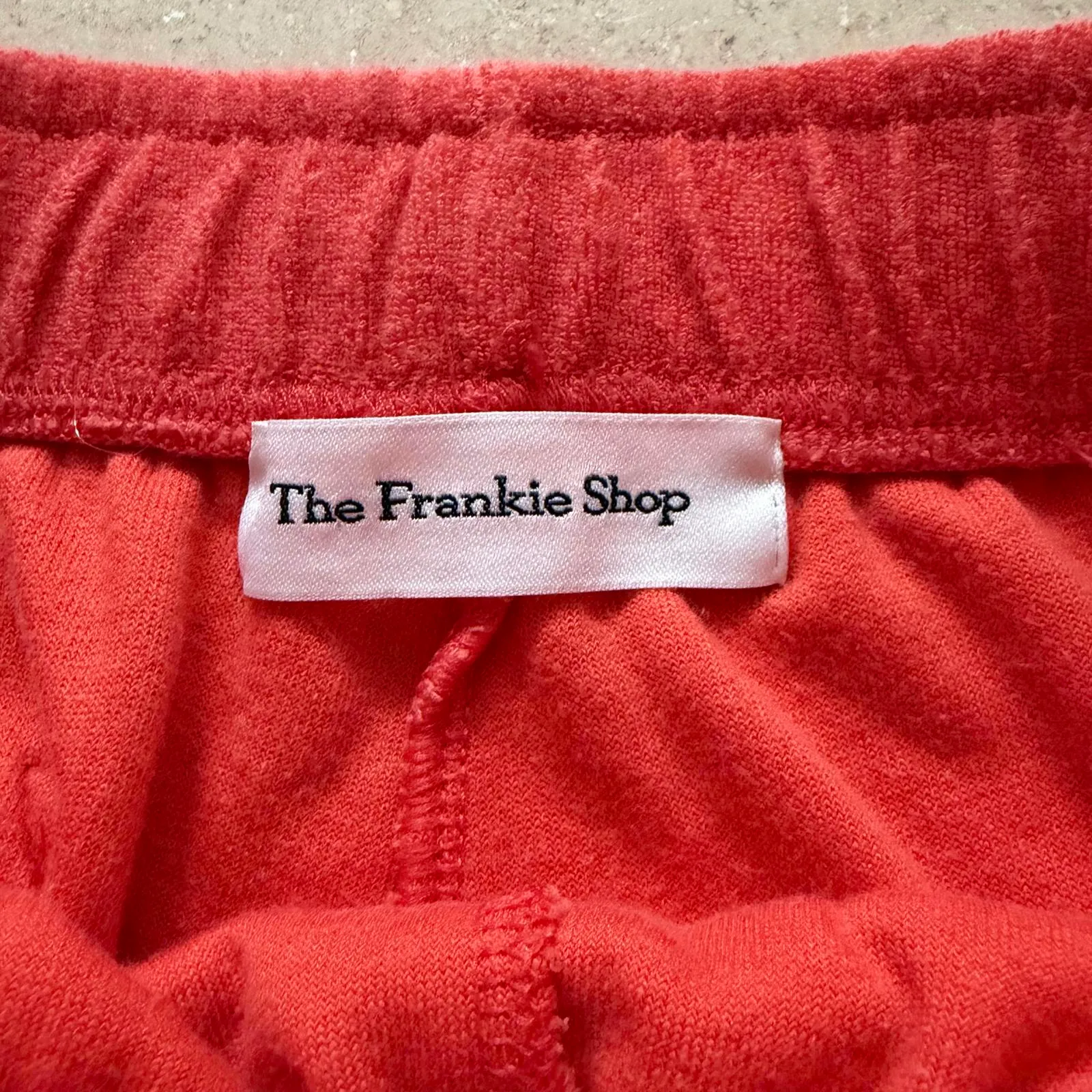 The Frankie Shop Cairo Terry Shorts Cotton-Blend Orange Beach Women's Size Small - Image 5