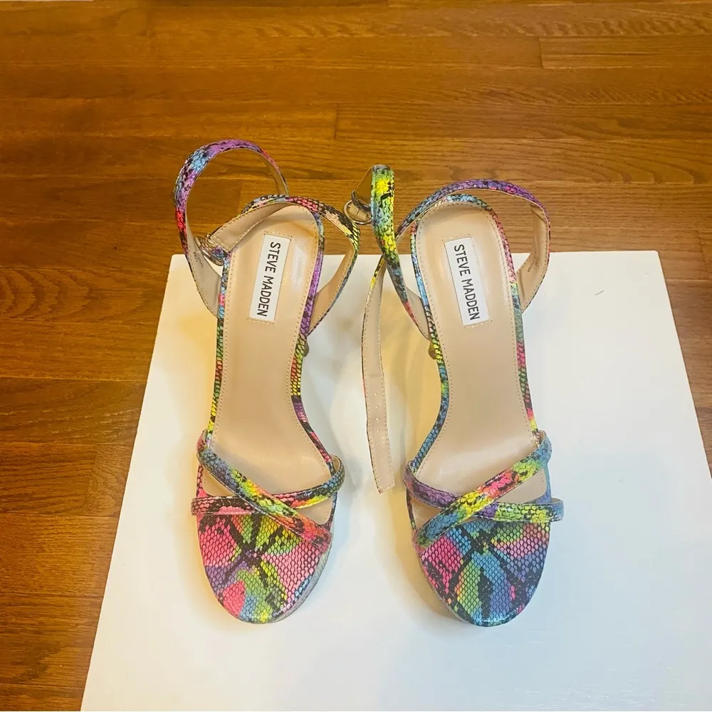 snake print high heels size 10 - Image 6