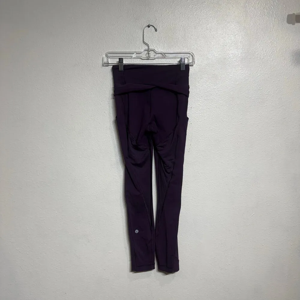 Lululemon Eggplant Leggings Sz 2 - Image 7