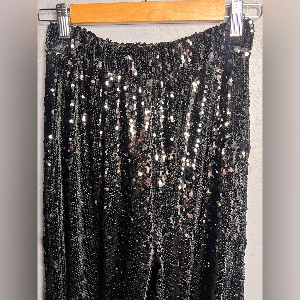 WAYF Encore Wide Leg Sequin Pants in size XS NWT - Image 6