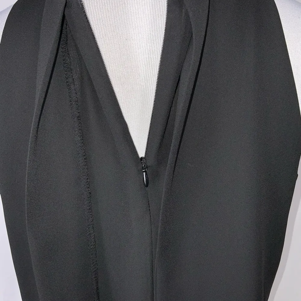 Zac & Rachel Black Sleeveless Flowy Tank Top Split Back Casual Dressy Small - Image 5