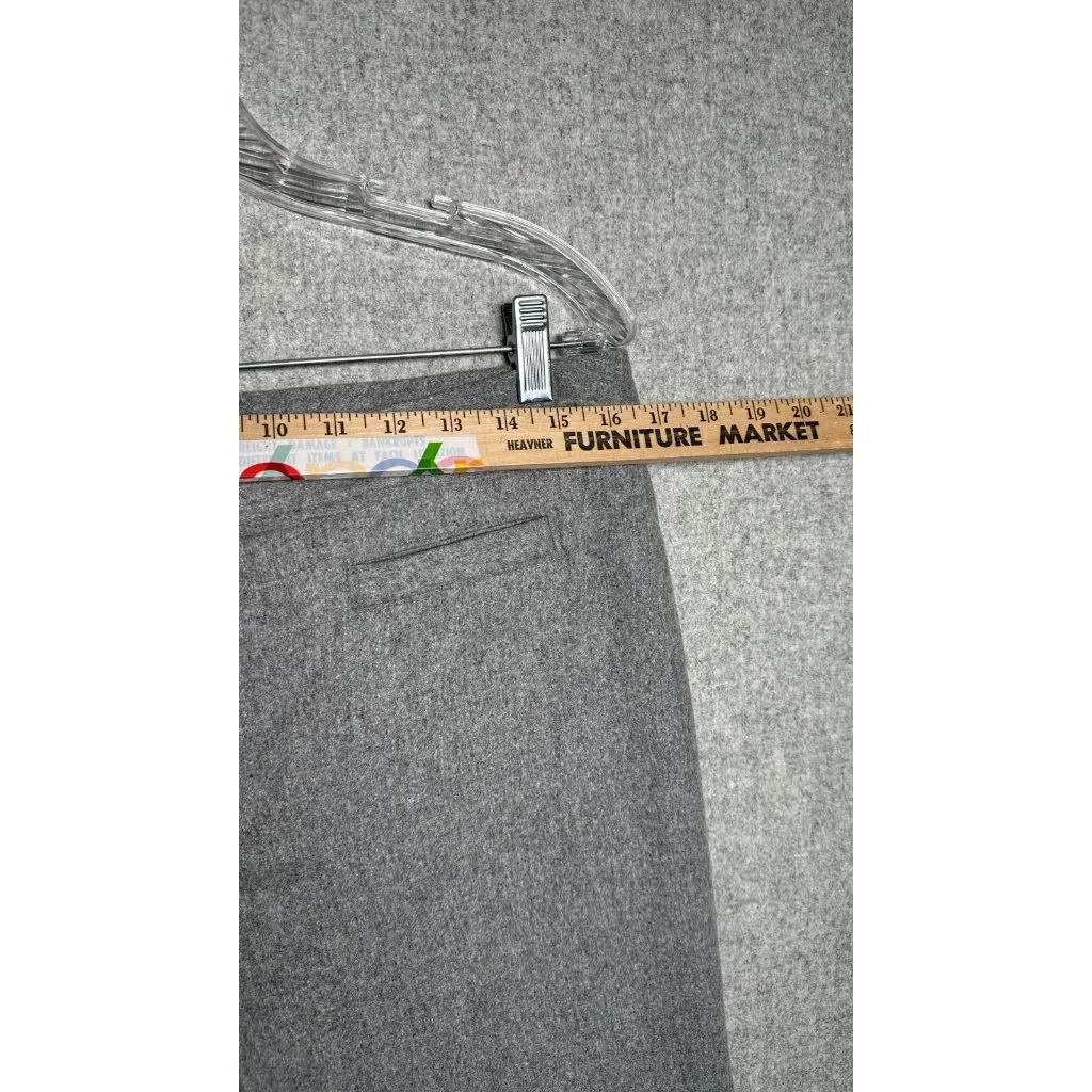 Banana Republic 10 Womens Pants Harrison Light Gray Cashmere Stretch Y2K 2004 - Image 13
