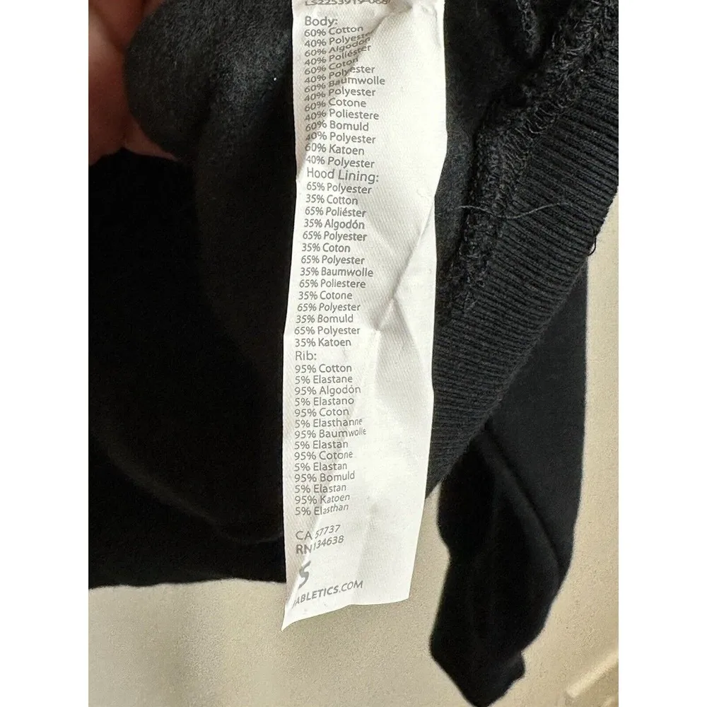 Fabletics  Pullover Hoodie Long Sleeve Cozy Fleece Size Small Womens NWT Black - Image 4