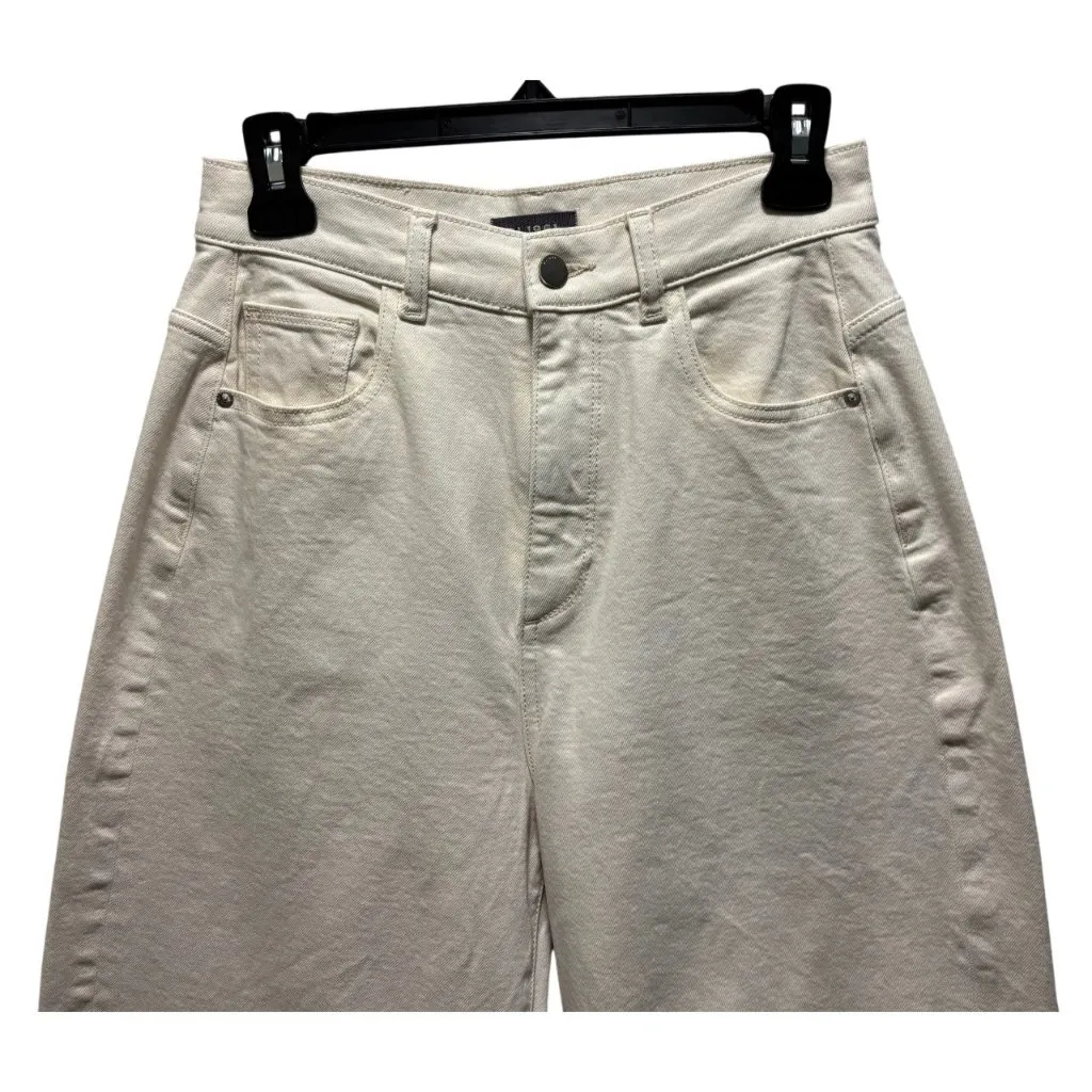 DL1961 Miro Barrel High Rise Crop Vintage Jeans Size 25 Frayed Hem - Image 3